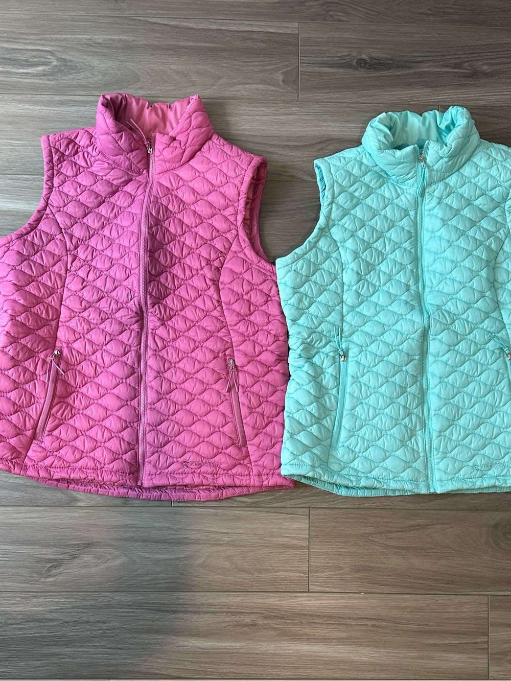 Free Country Pink Quilted Puffer Vest - Sleeveless